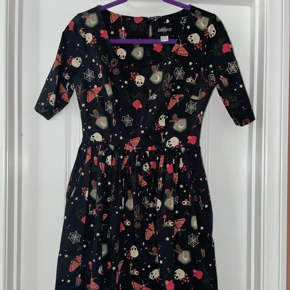 Collectif Spooky swing dress